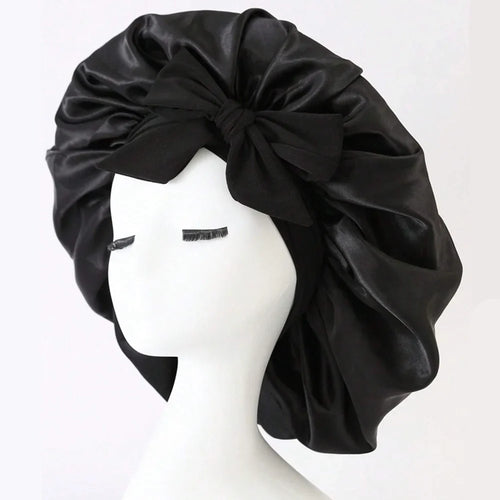 Silk Sleep Bonnet with Tie Band